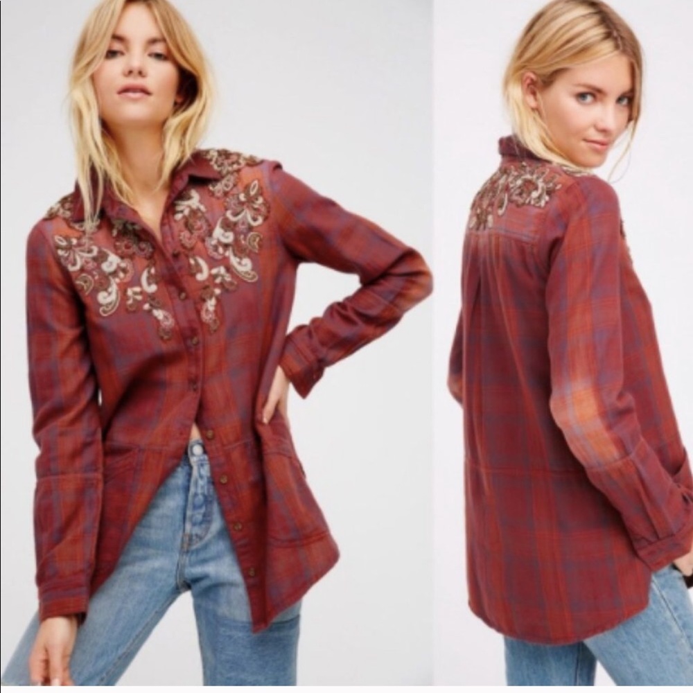 FP embellished flannel
